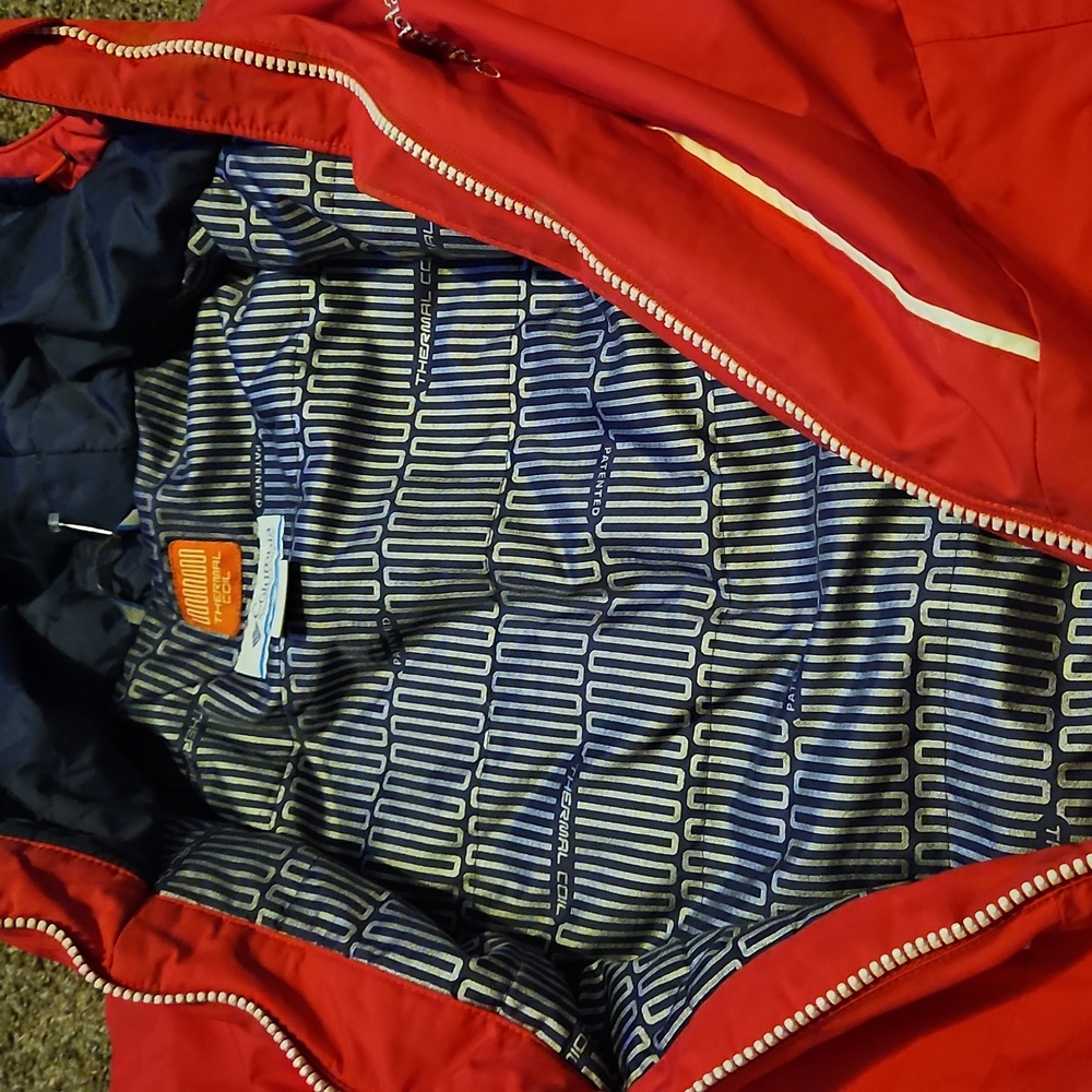 Columbia Women's XL Therma Coil Pink And White Winter Jacket - Picture 5 of 8